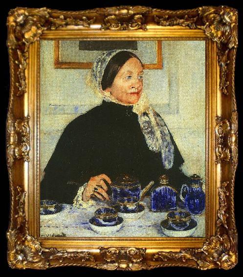 framed  Mary Cassatt Lady at the Tea Table, ta009-2